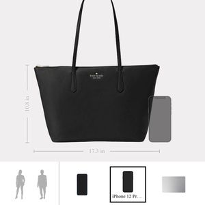 Kate spade nylon navy packable tote